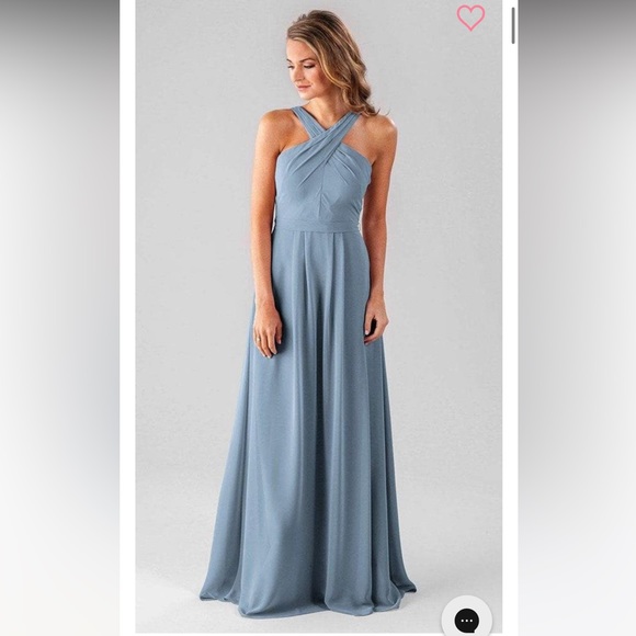Slate Blue Kennedy Blue Bridesmaid Dress - Picture 1 of 3
